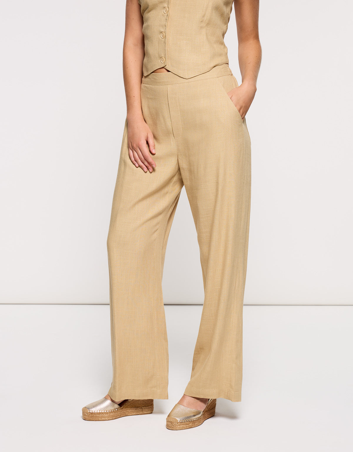 Pantalón Largo Beige - Mota 3