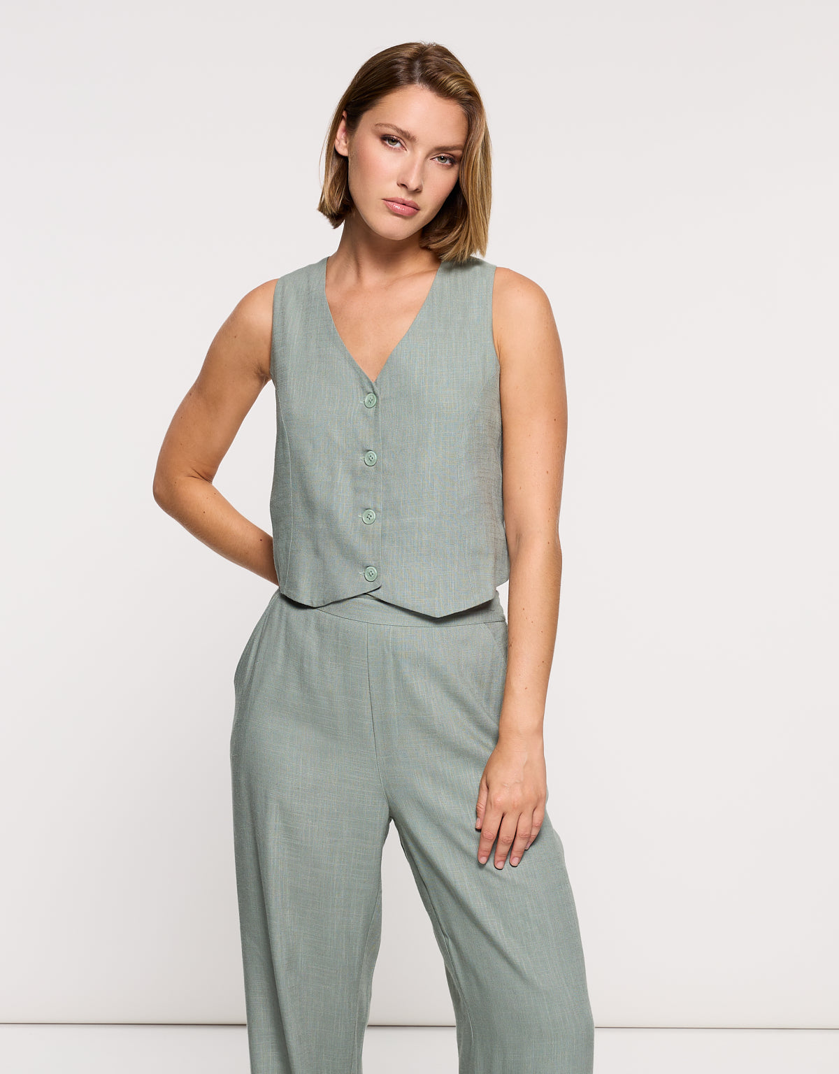 Chaleco Caqui Claro - Moti