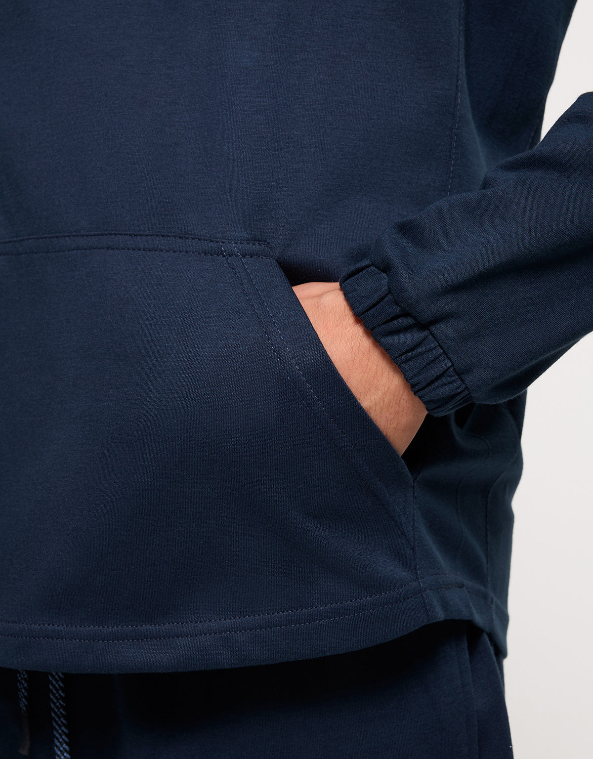 Sudadera con Capucha Azul Marino - Sagle 6