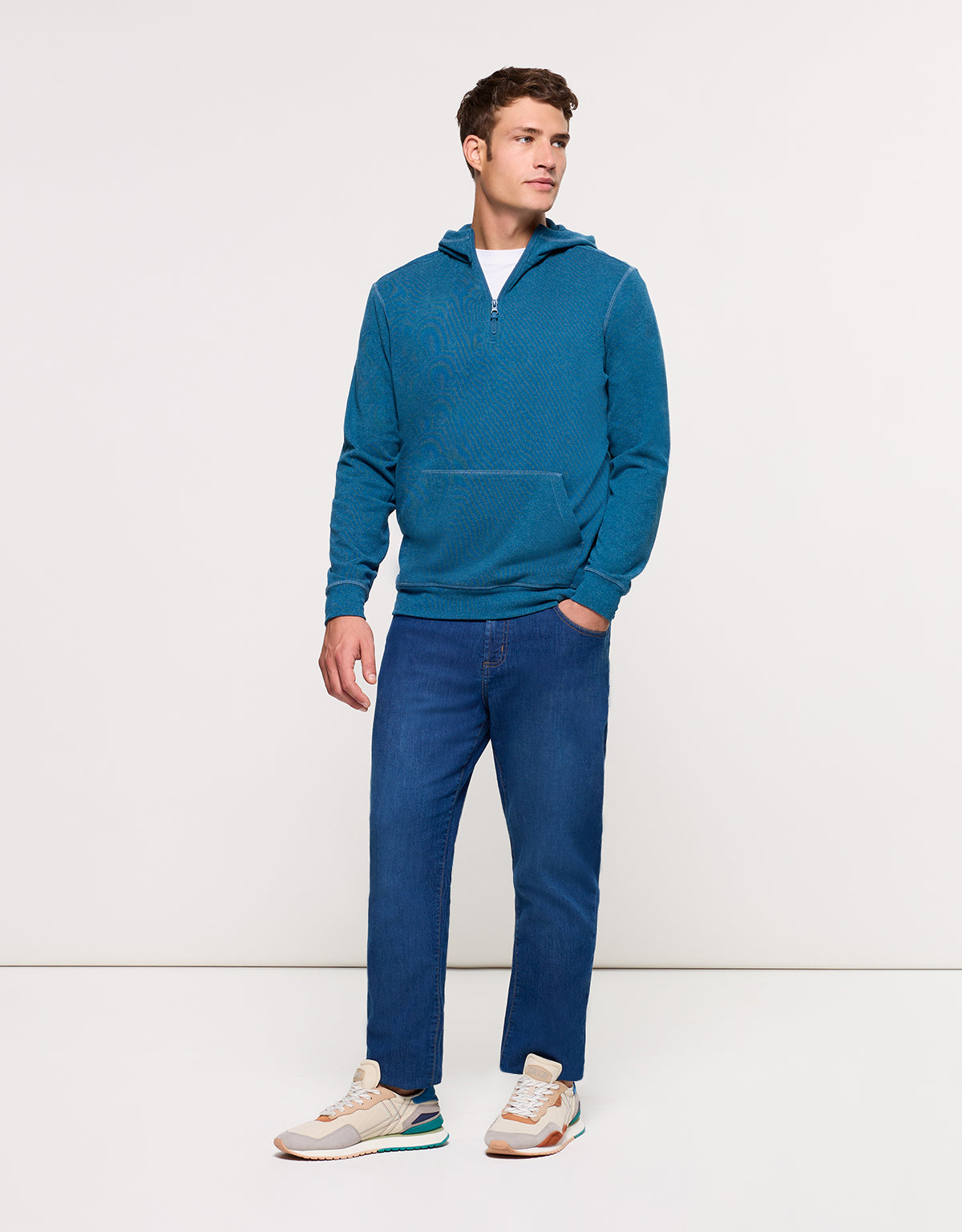 Sudadera con Capucha Azul - Camies 10