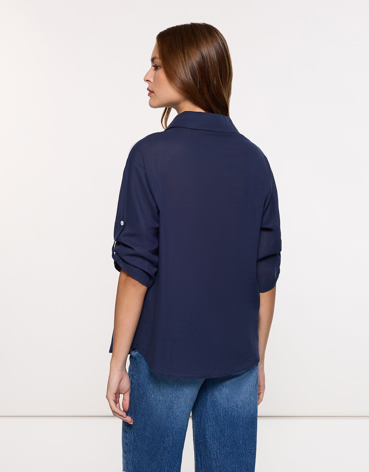 Camisa Manga Larga Azul Marino - Astromi 4