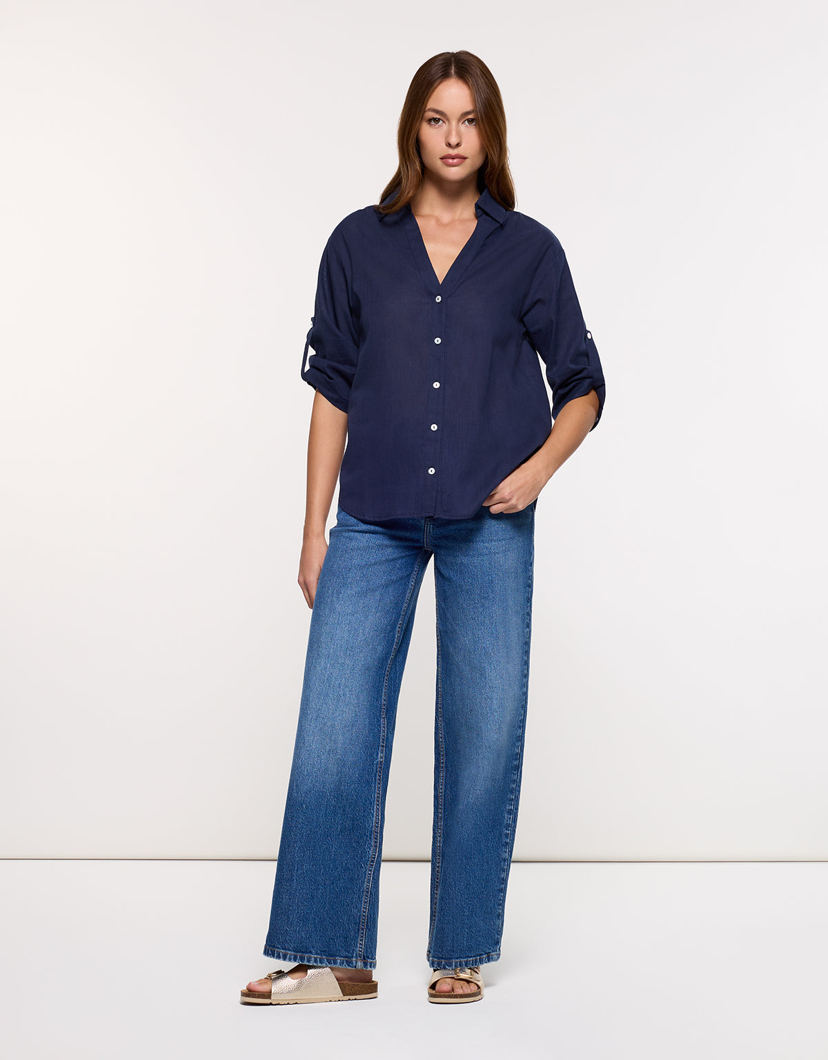 Camisa Manga Larga Azul Marino - Astromi 7