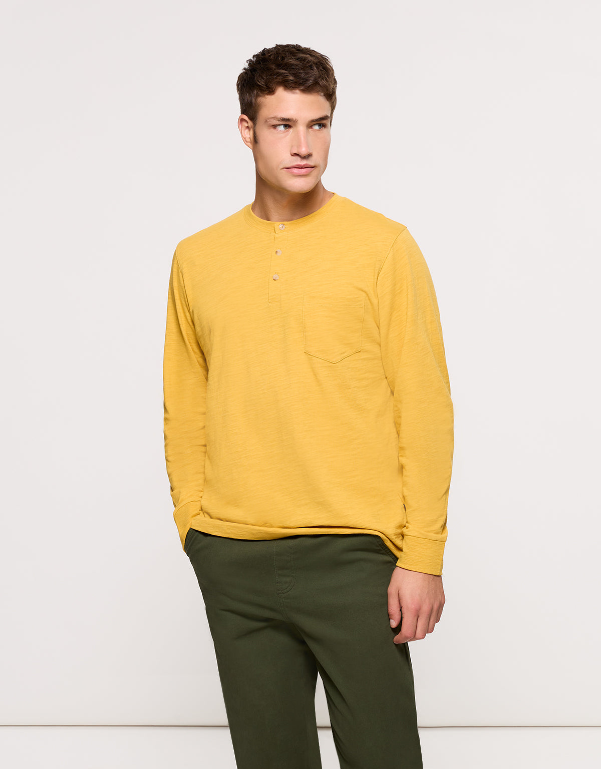 Camiseta Manga Larga Mostaza - Barnock 1