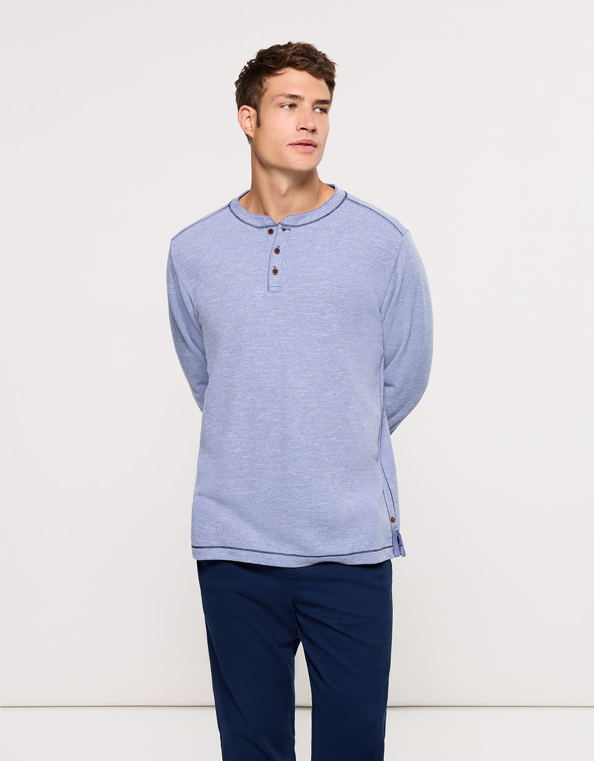 Camiseta Manga Larga Azul - Deary 1