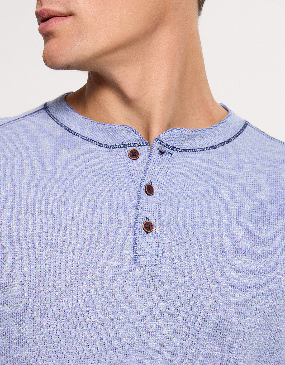 Camiseta Manga Larga Azul - Deary 5