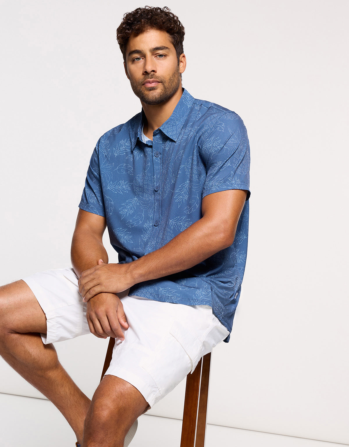 Camisa Manga Corta Azul Marino - Pineapplelines 2