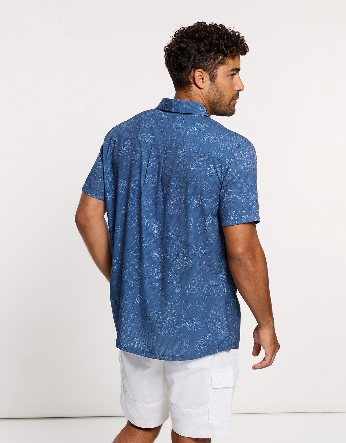 Camisa Manga Corta Azul Marino - Pineapplelines 4