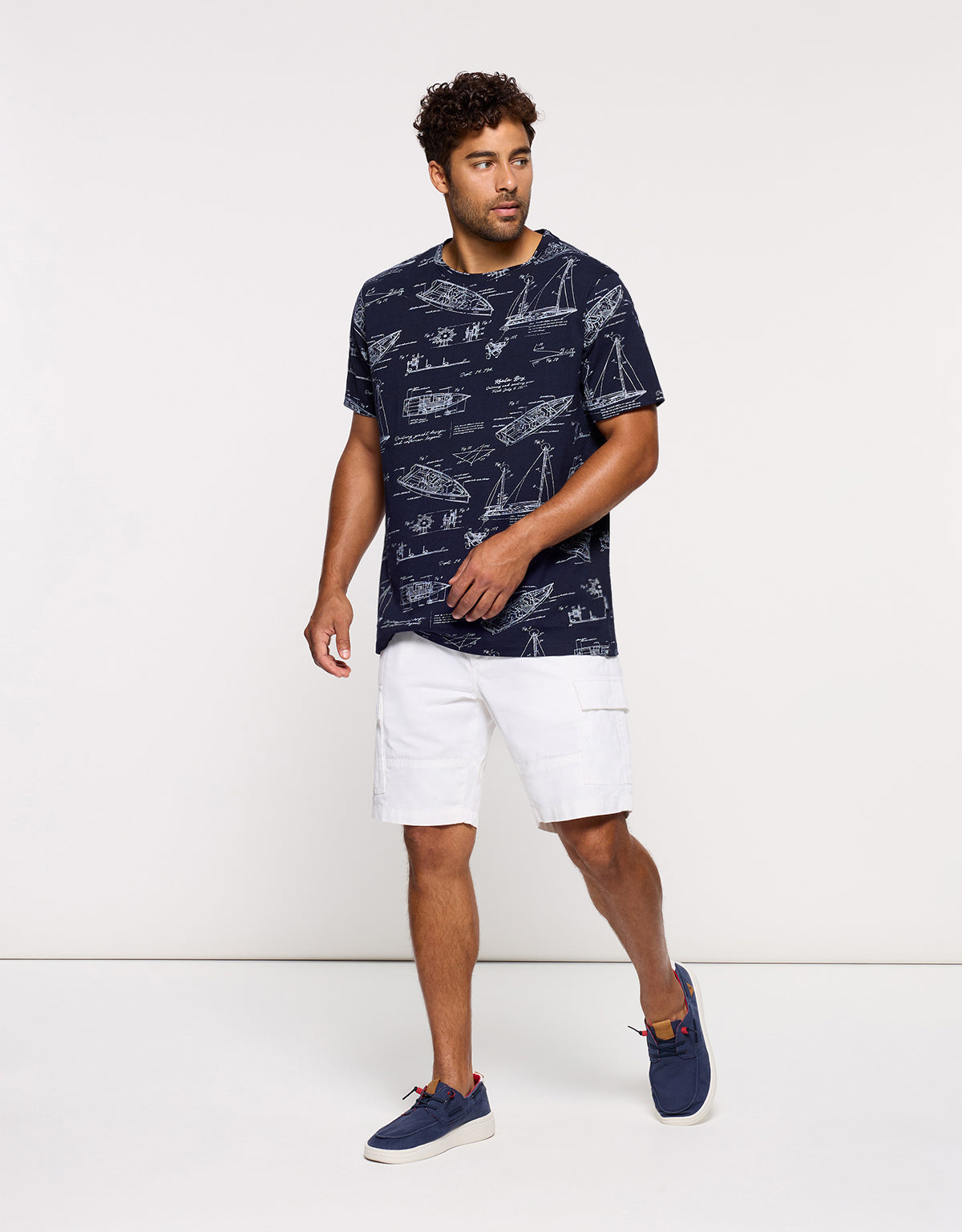 Camiseta Manga Corta Azul Marino - Slaapy 6