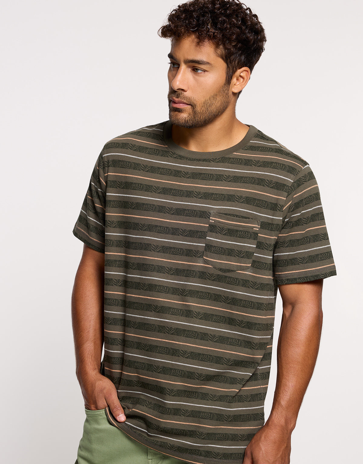 Camiseta Manga Corta Caqui - Iomy 5