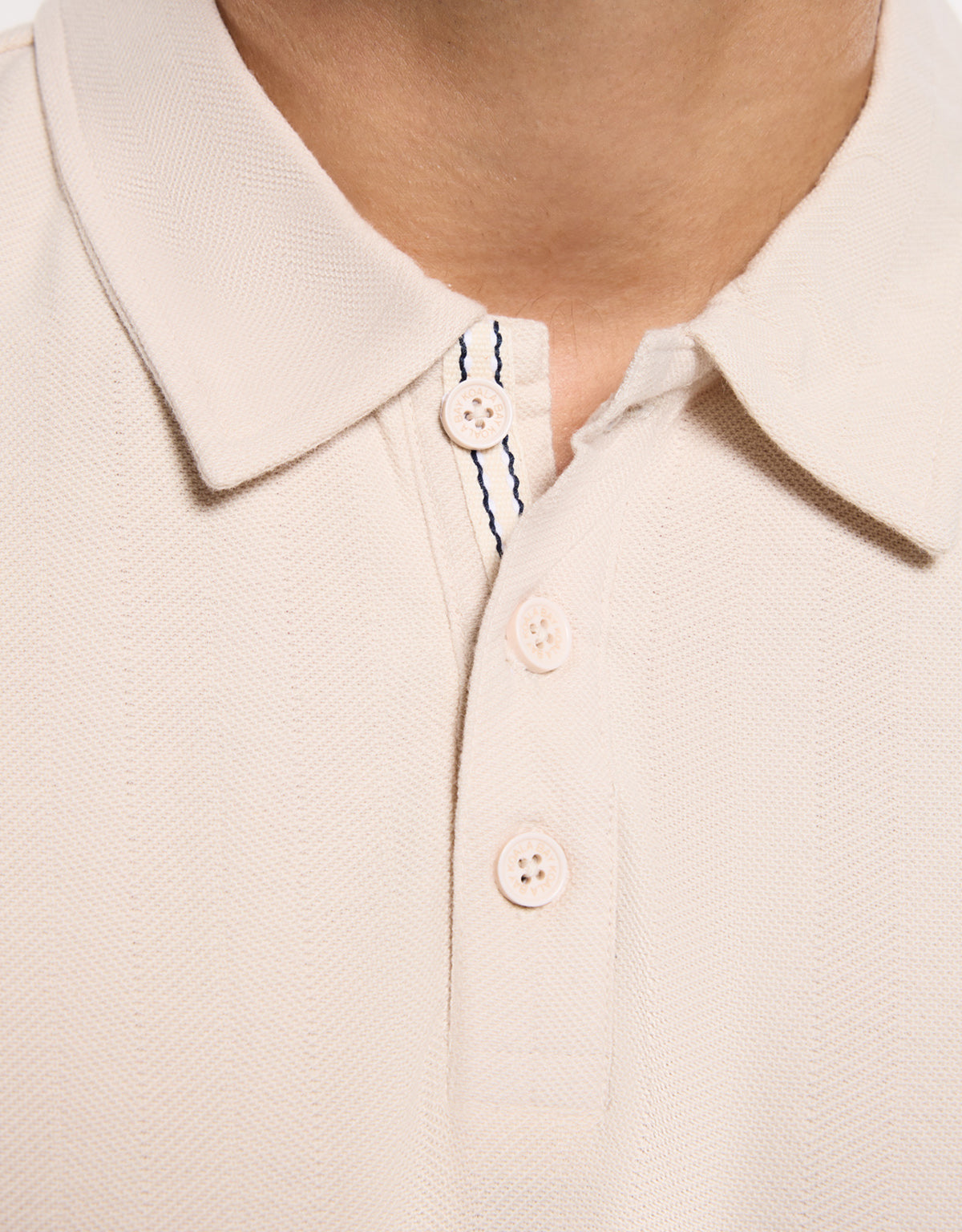 Polo Manga Corta Beige - Biebu 5