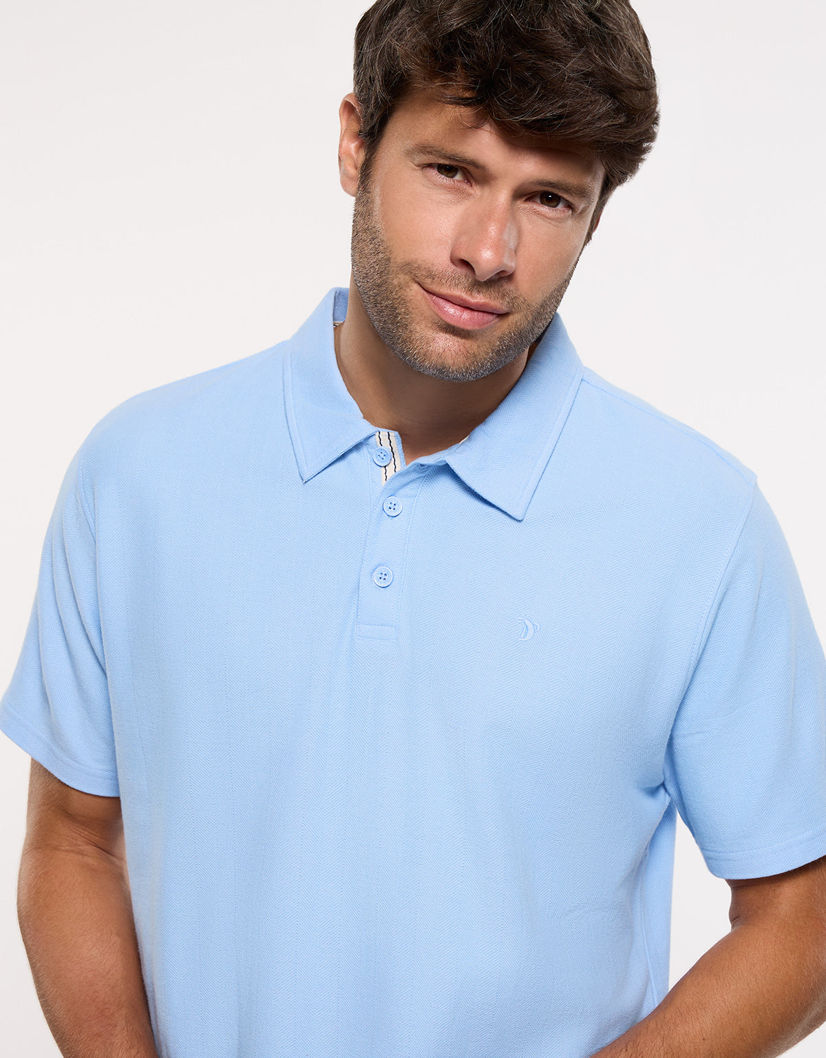 Polo Manga Corta Azul Celeste - Biebu 2