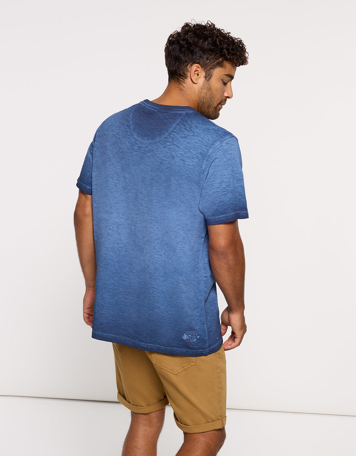 Camiseta Manga Corta Azul Marino - Uru 4