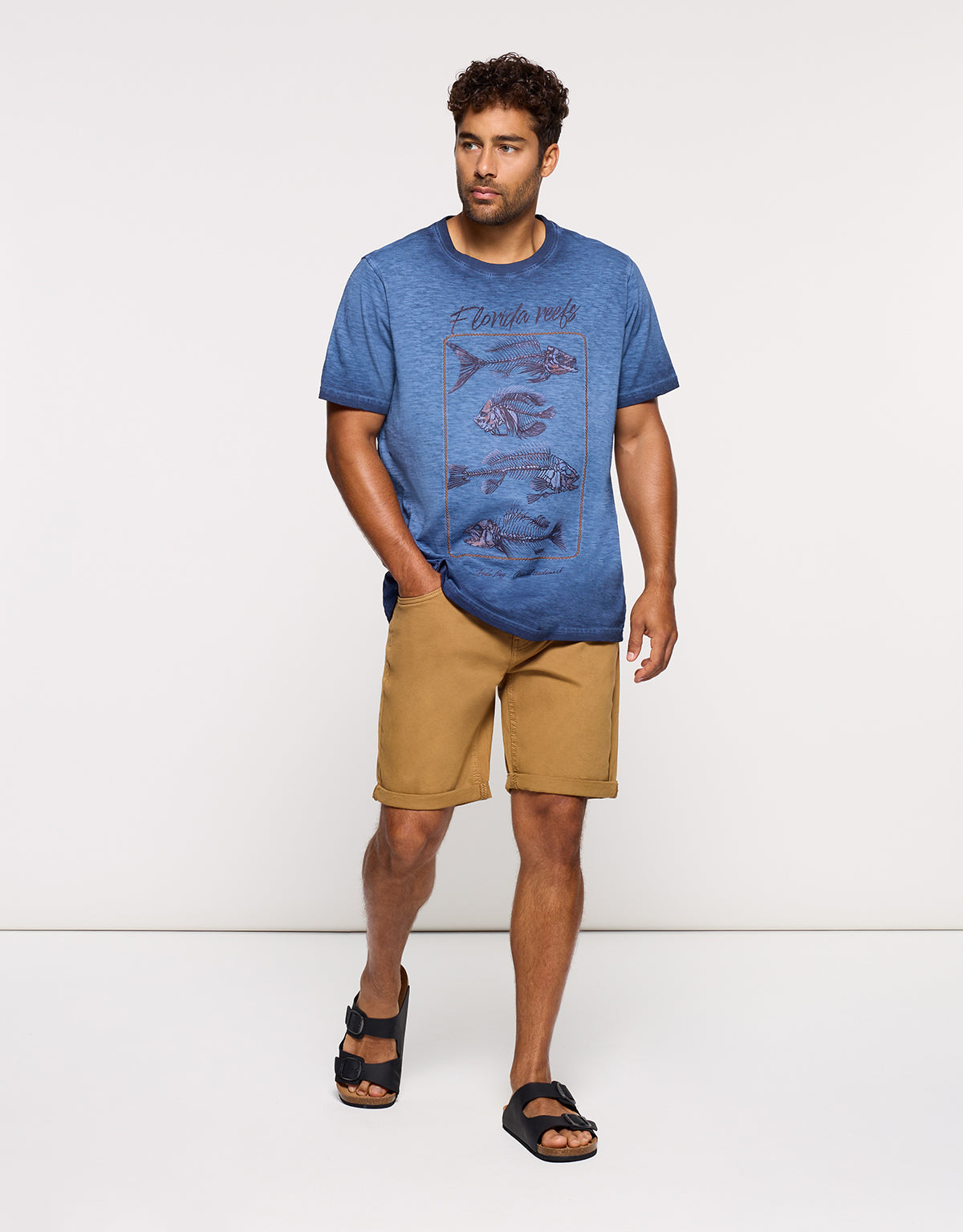 Camiseta Manga Corta Azul Marino - Uru 6