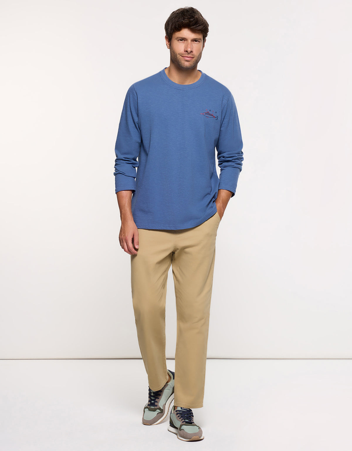 Camiseta Manga Larga Azul - Bubito 7