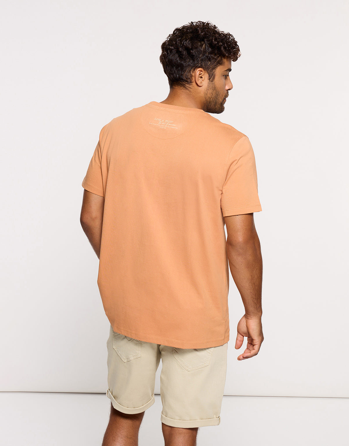 Camiseta Manga Corta Naranja - Beared 3