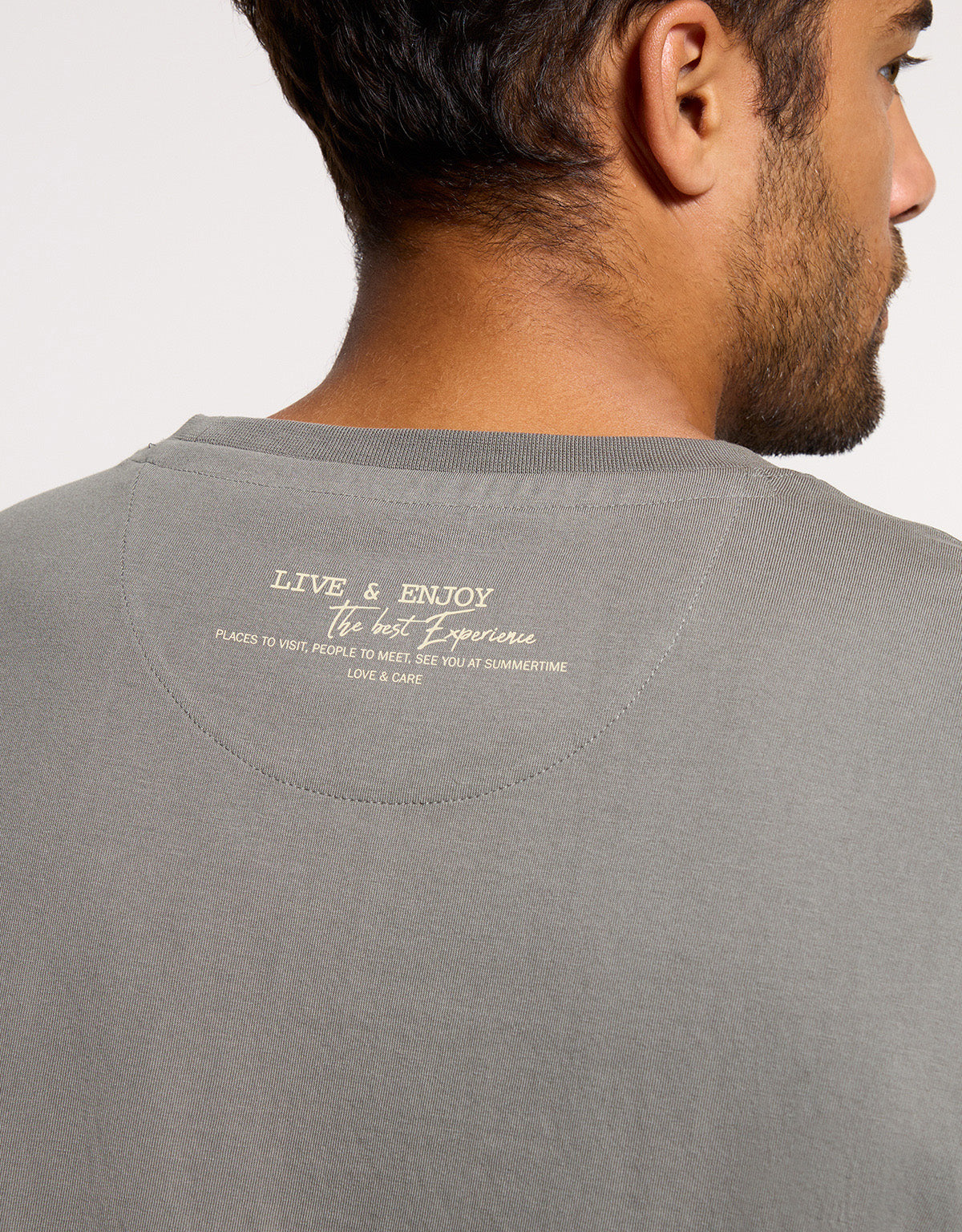 Camiseta Manga Corta Caqui - Beared 6