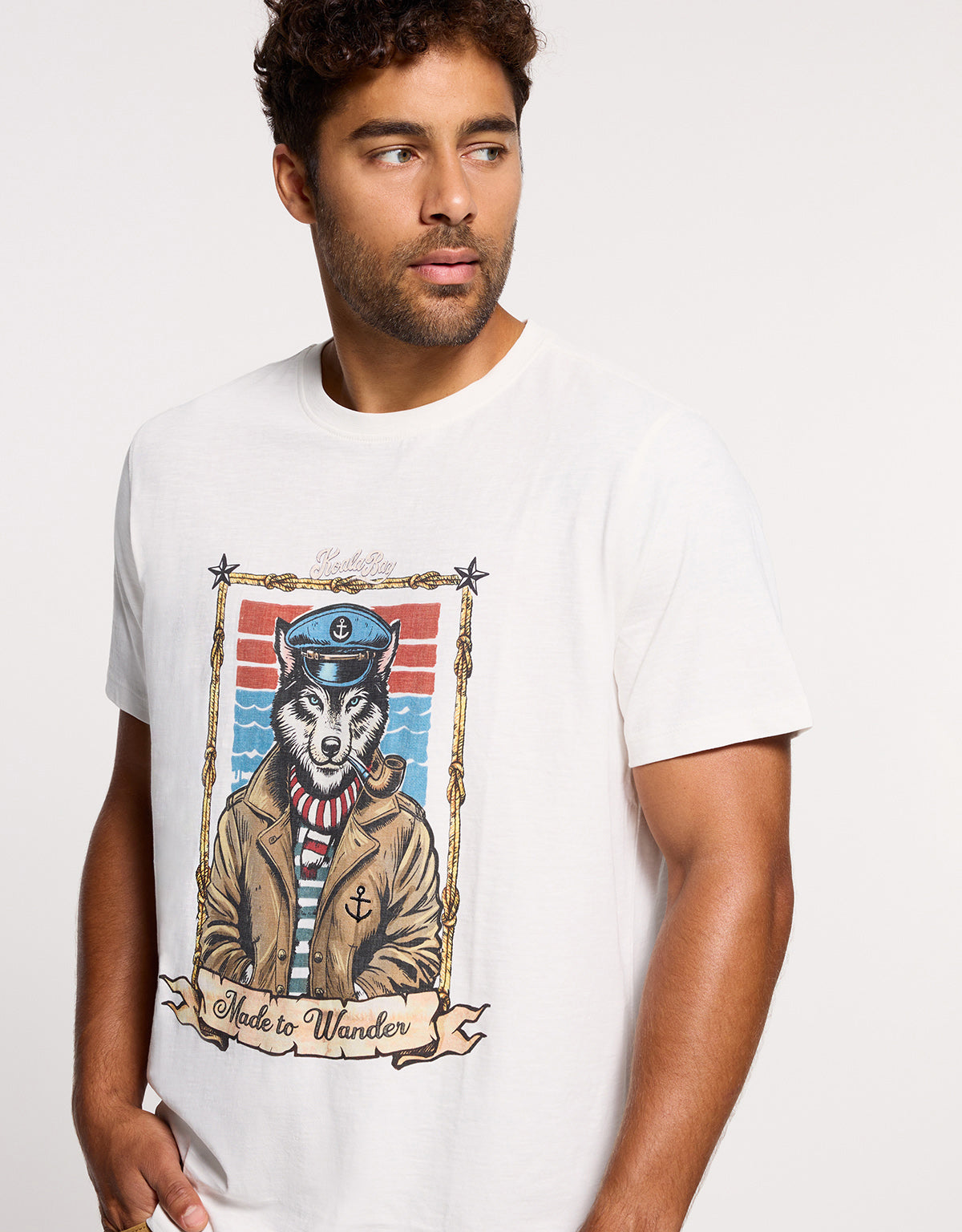 Camiseta Manga Corta Off White - Loberine 1