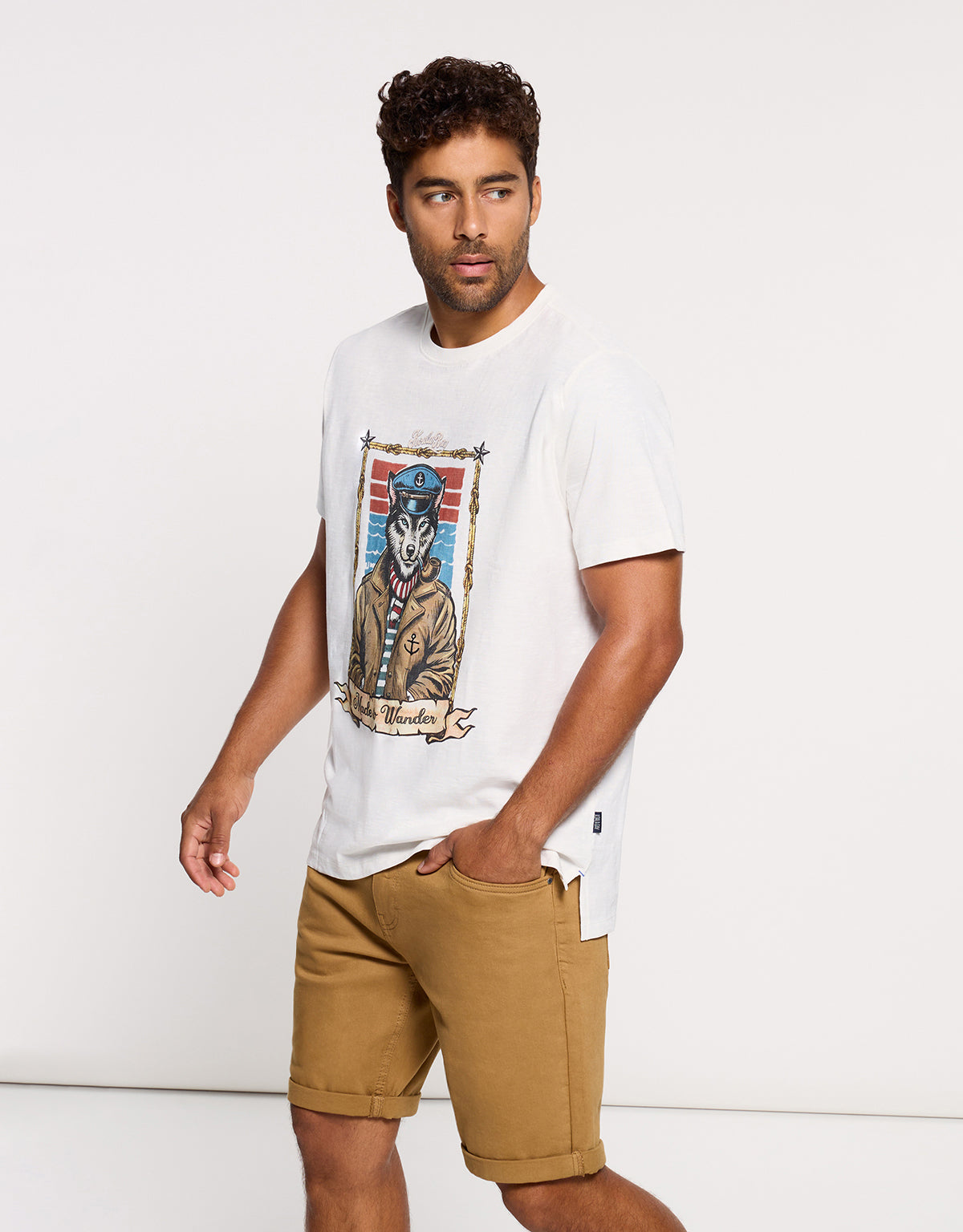 Camiseta Manga Corta Off White - Loberine 2