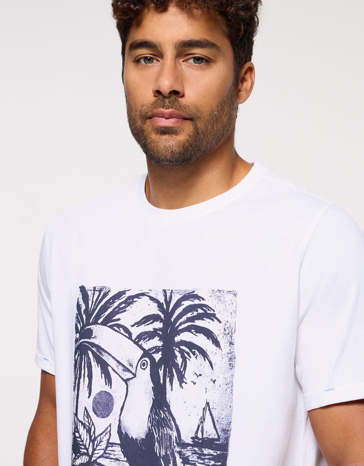 Camiseta Manga Corta Blanco - Mazer 1