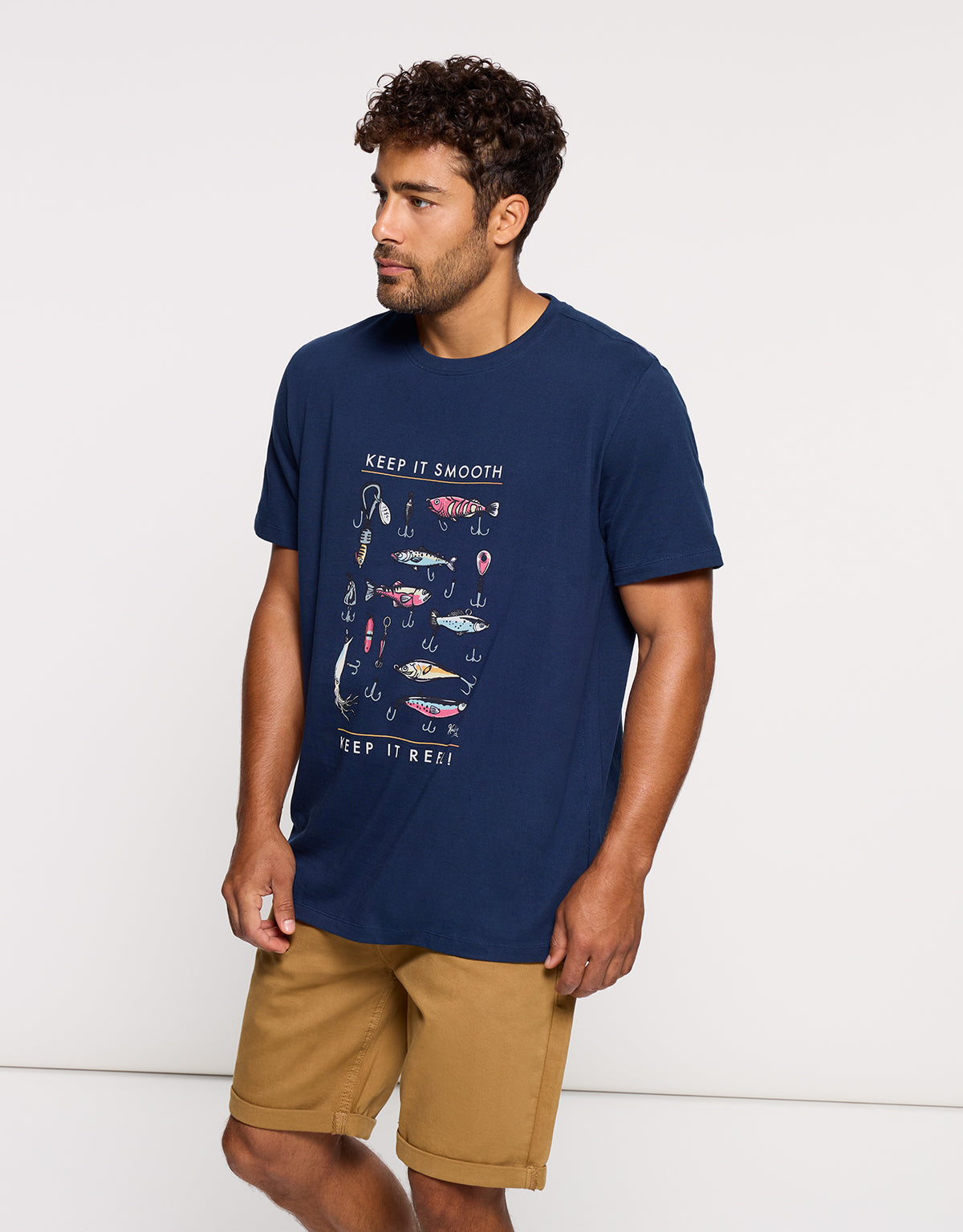 Camiseta Manga Corta Azul Marino - Nichols 2