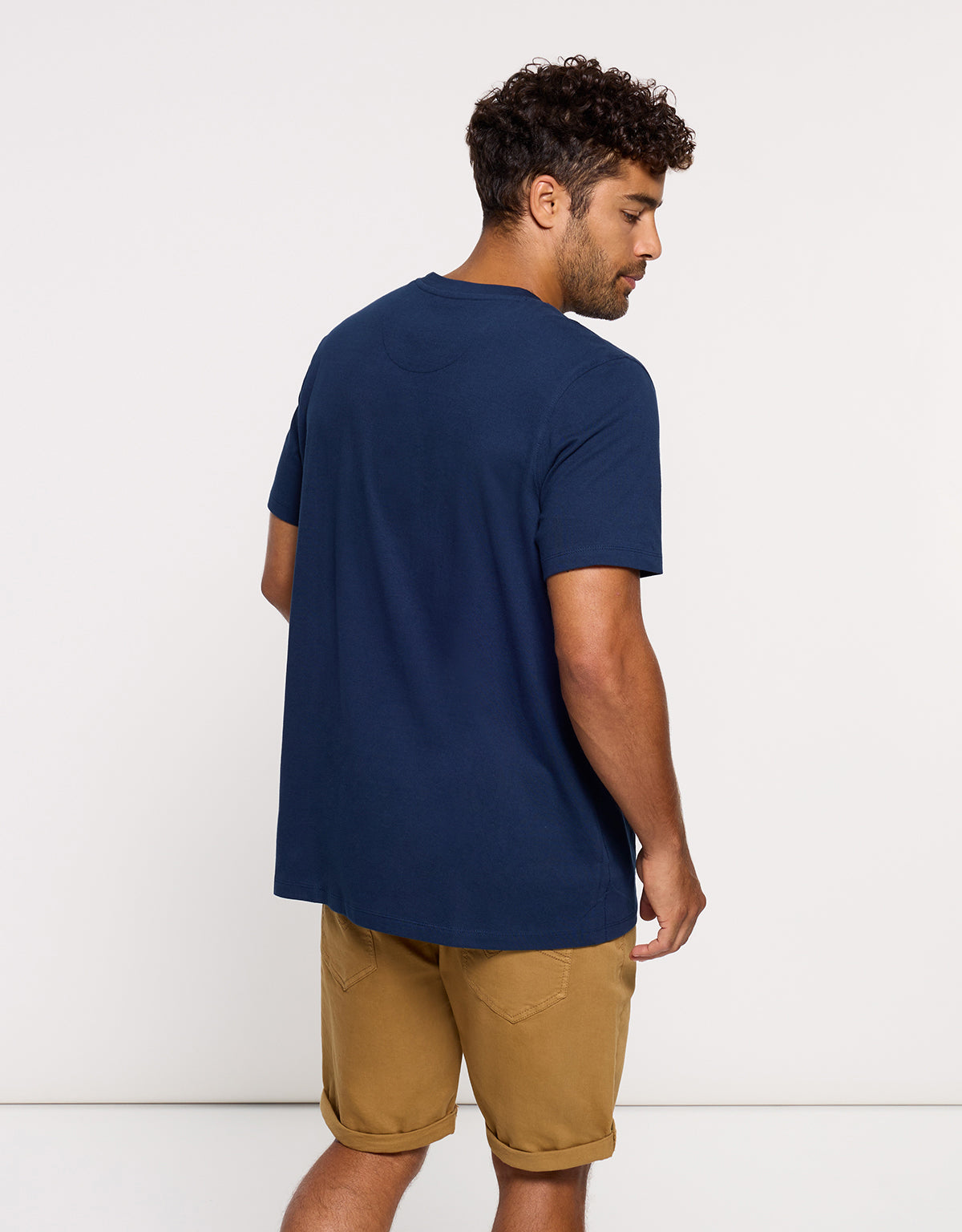 Camiseta Manga Corta Azul Marino - Nichols 3