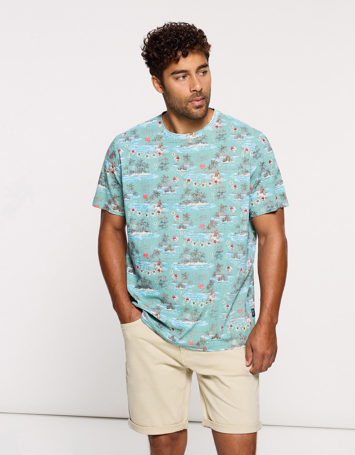 Camiseta Manga Corta Azul - Pinahop