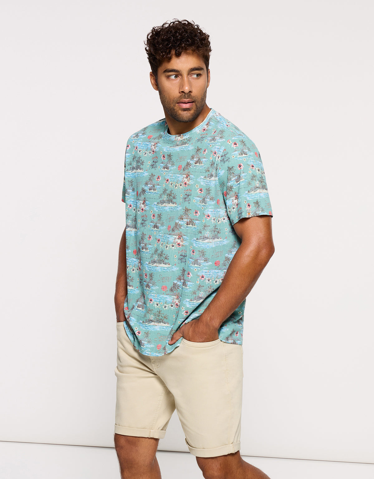 Camiseta Manga Corta Azul - Pinahop 2