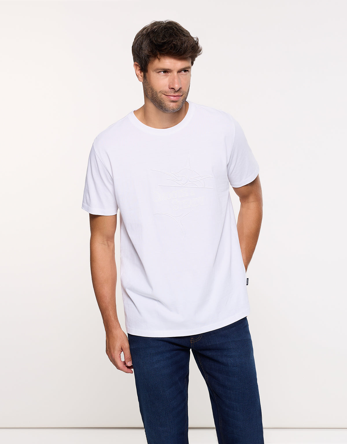Camiseta Manga Corta Blanco - Steady 1