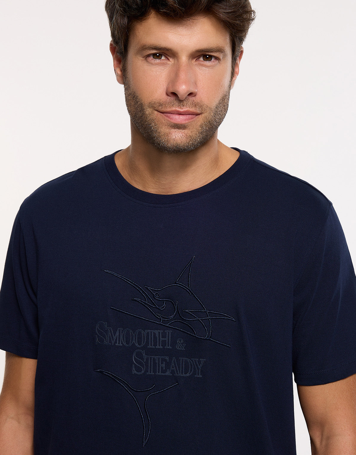 Camiseta Manga Corta Azul Marino - Steady 2