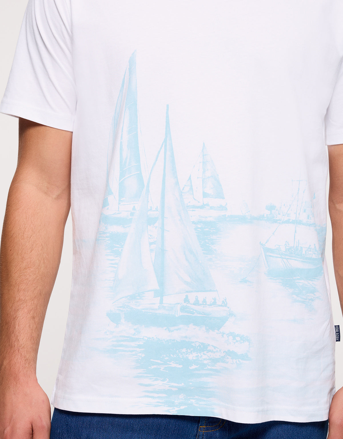 Camiseta Manga Corta Blanca - Mainboat 5