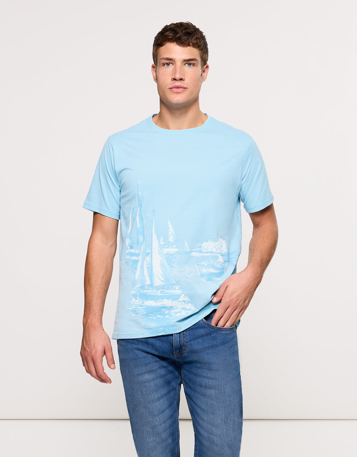 Camiseta Manga Corta Azul - Mainboat