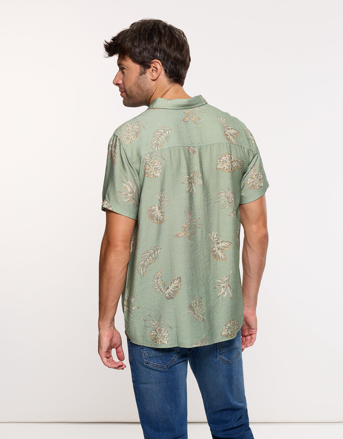 Camisa Manga Corta Caqui - Leavy 4