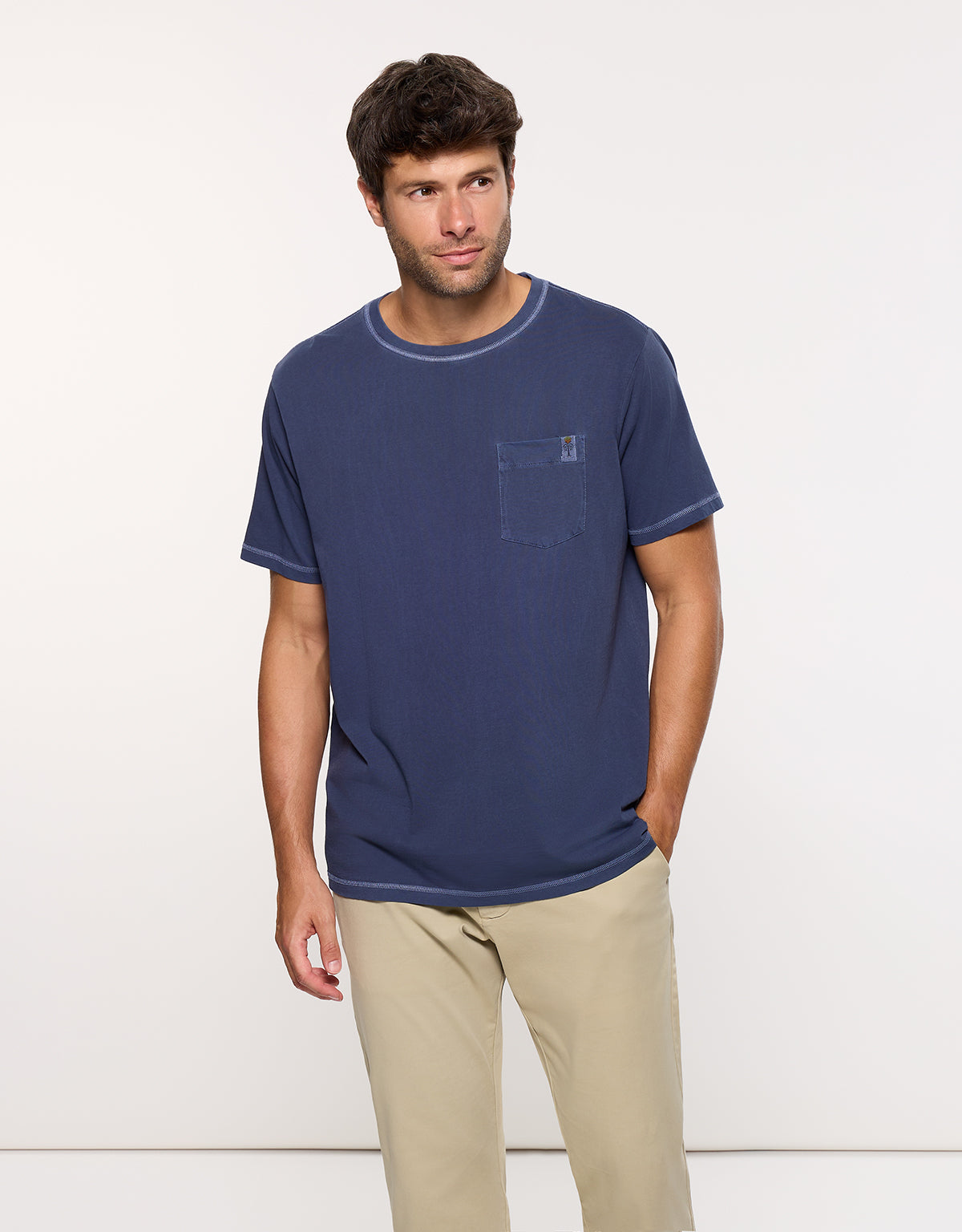 Camiseta Manga Corta Azul Matino - Gstin2 1