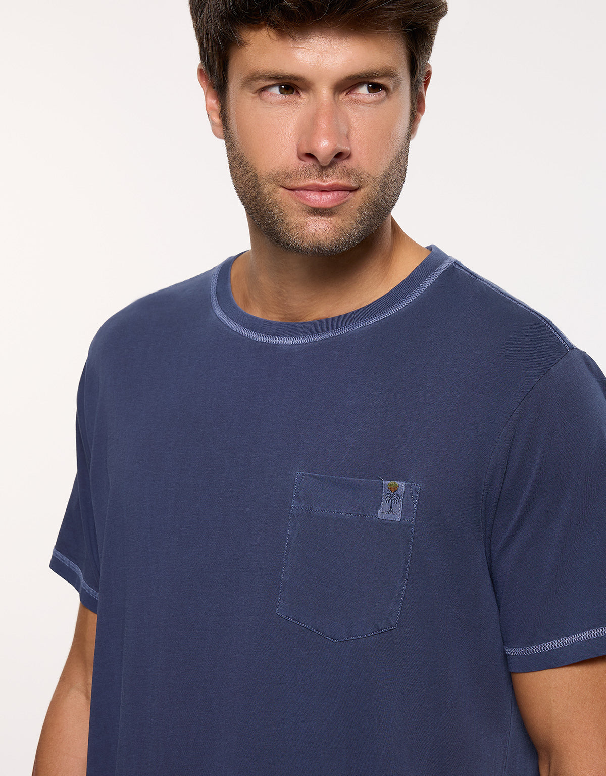 Camiseta Manga Corta Azul Matino - Gstin2 2