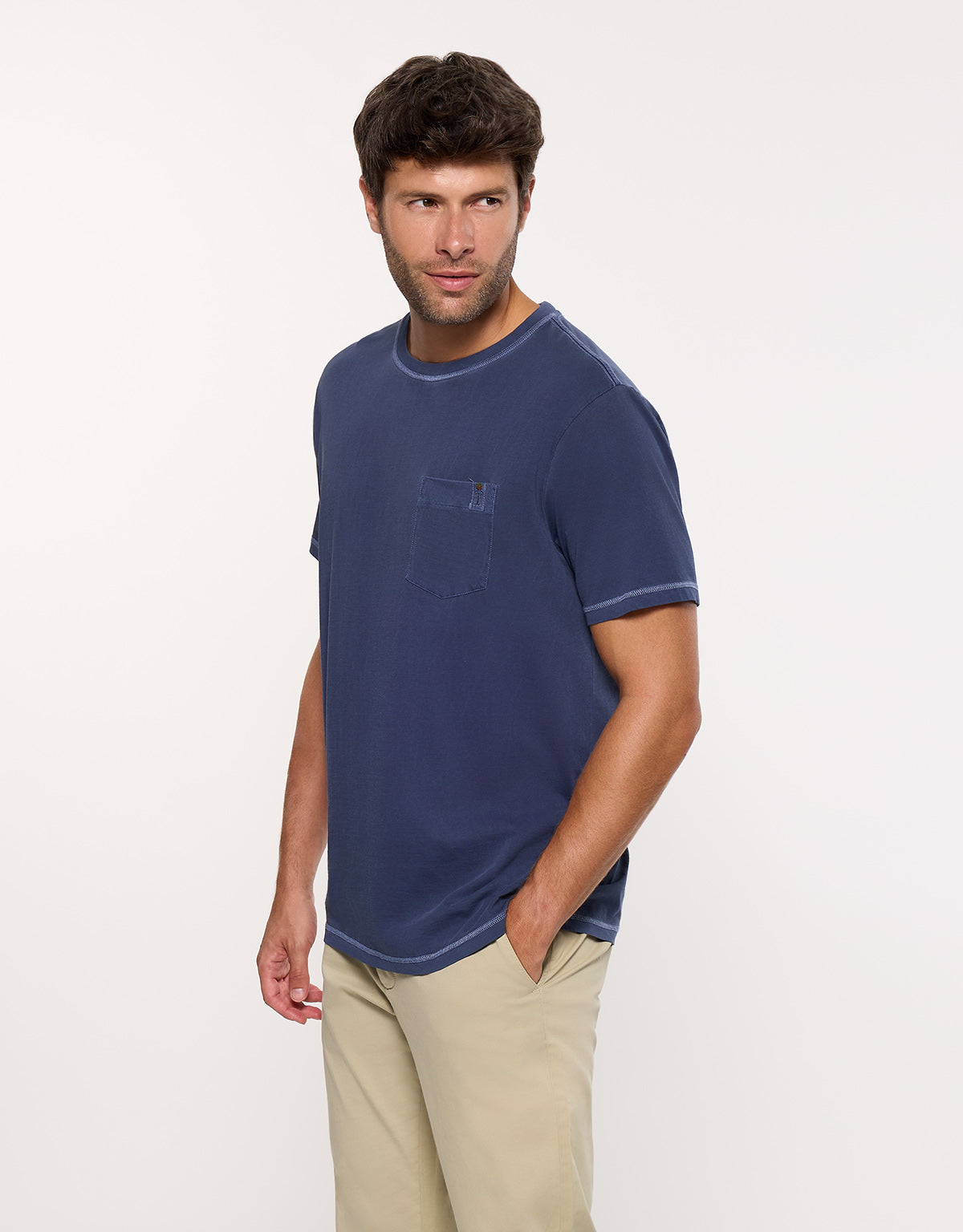 Camiseta Manga Corta Azul Matino - Gstin2 3