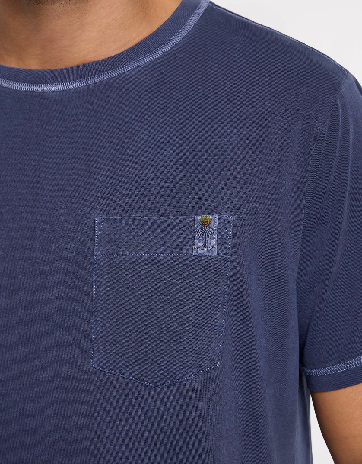 Camiseta Manga Corta Azul Matino - Gstin2 5