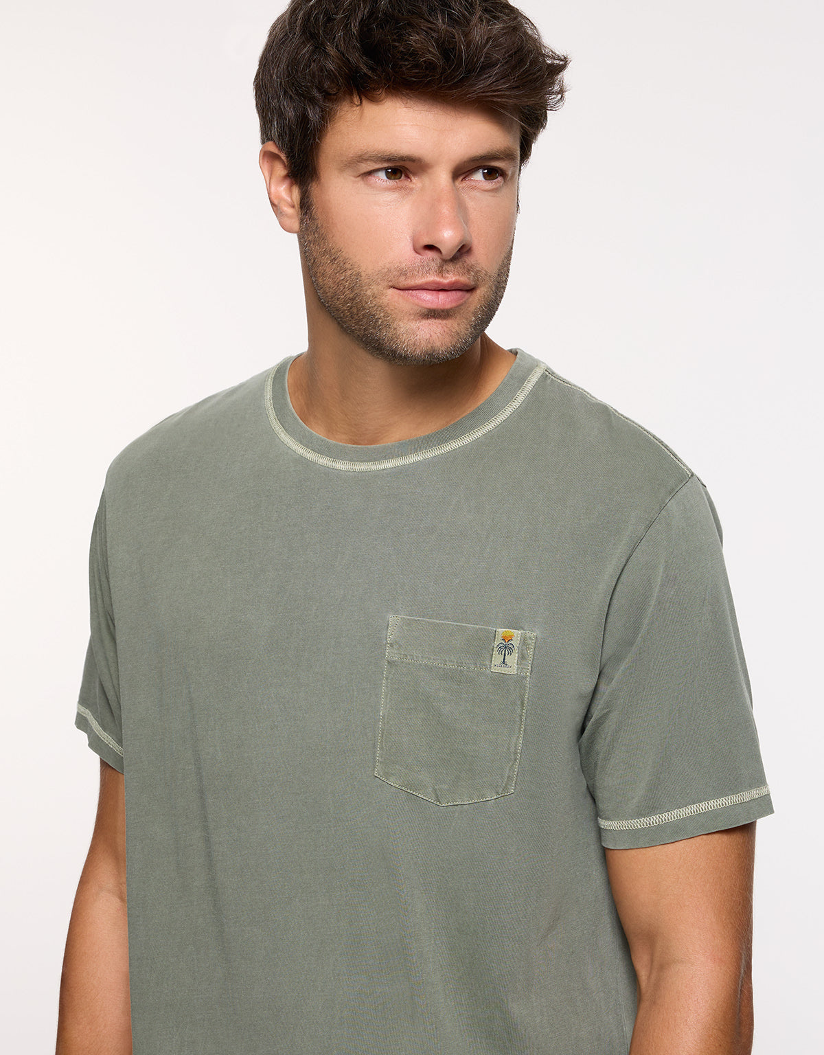 Camiseta Manga Corta Caqui - Gstin2 2