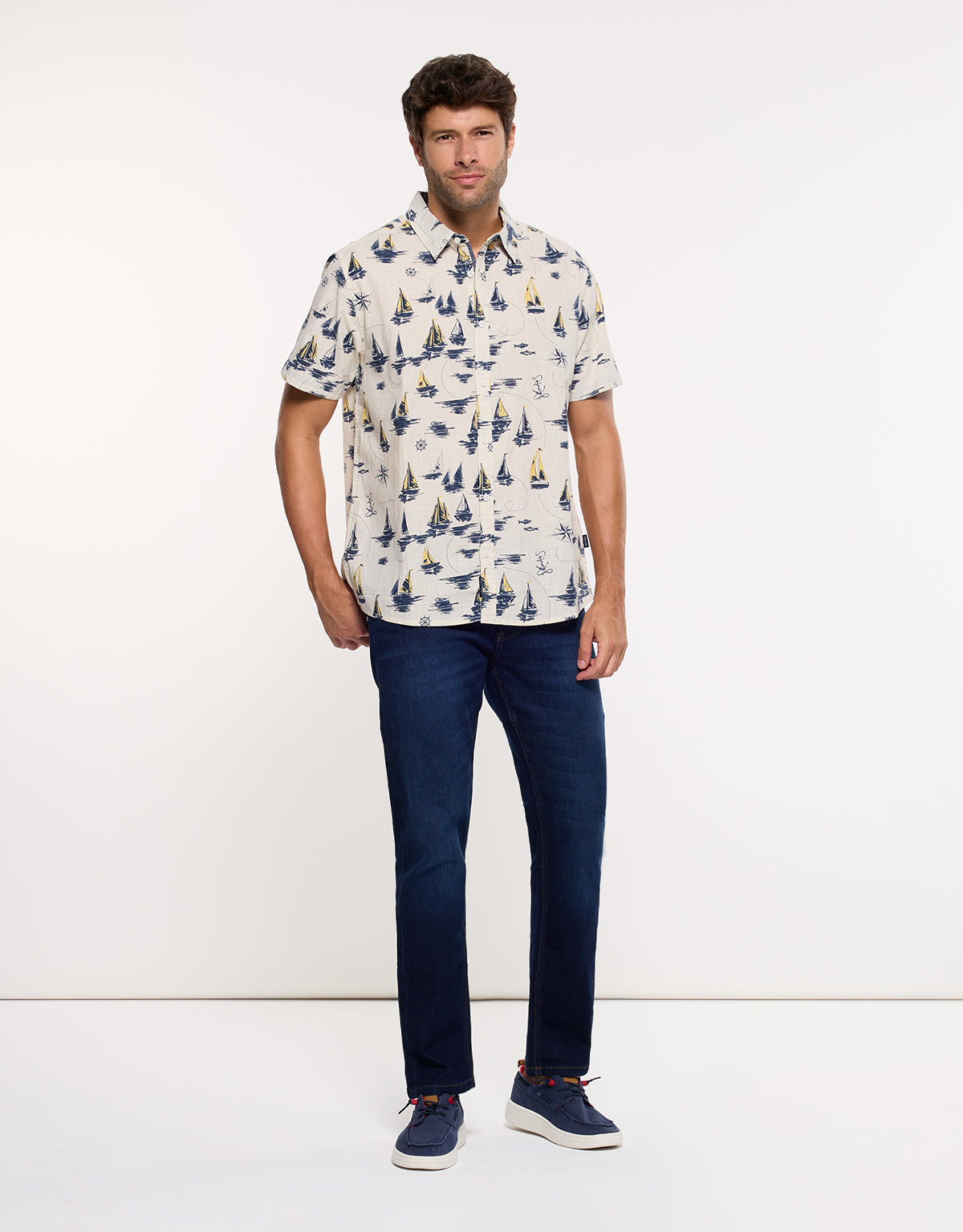 Camisa Manga Corta Blanca - Seaships 7