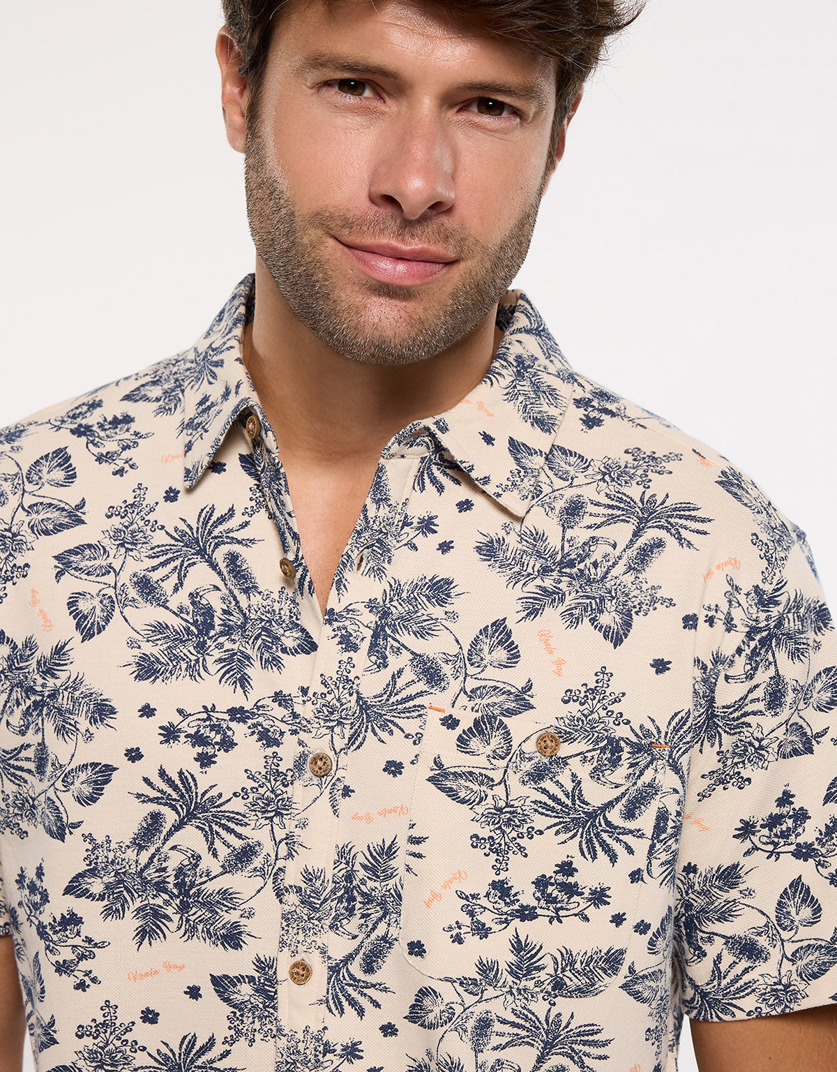 Camisa Manga Corta Beige - Tryndamere 2