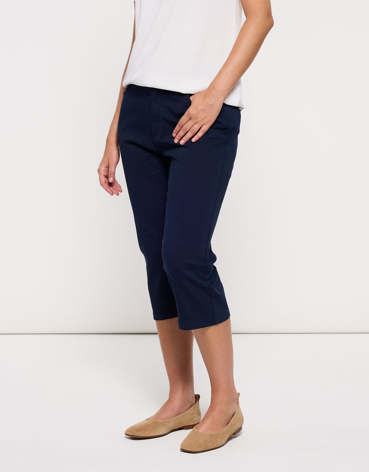 Pantalón Pirata Azul Marino - Capriela 3