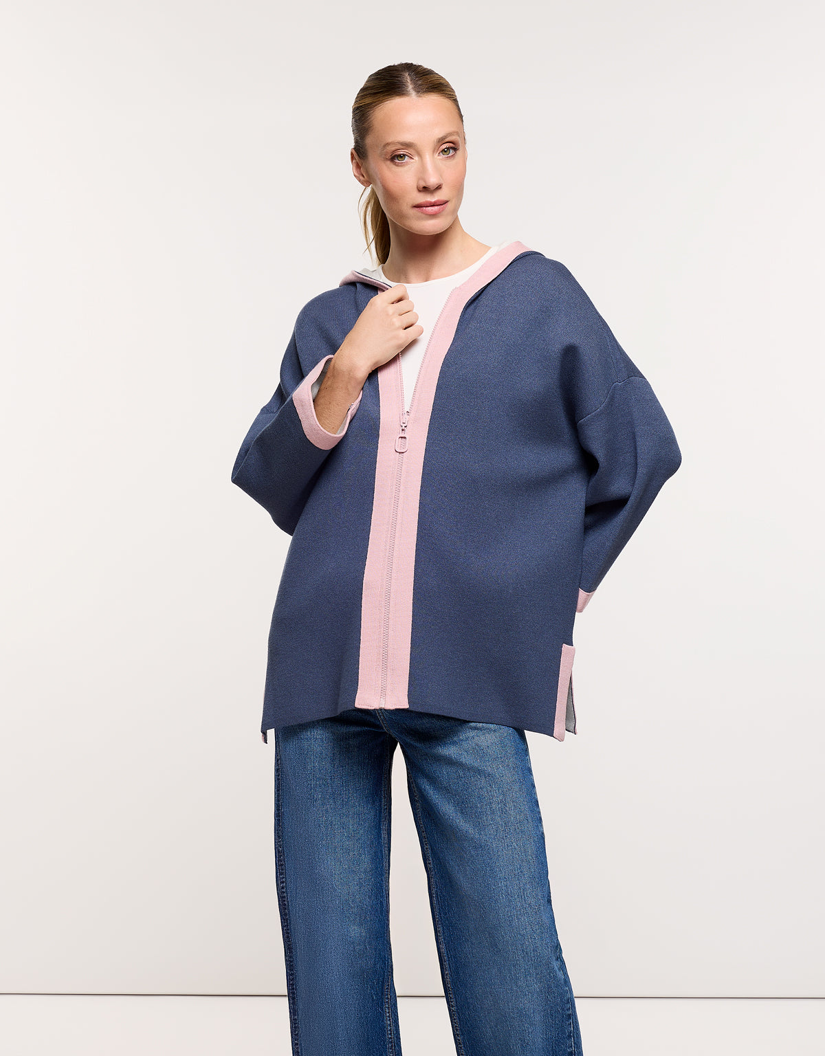 Chaqueta Poncho Azul Marino - Melbina 1