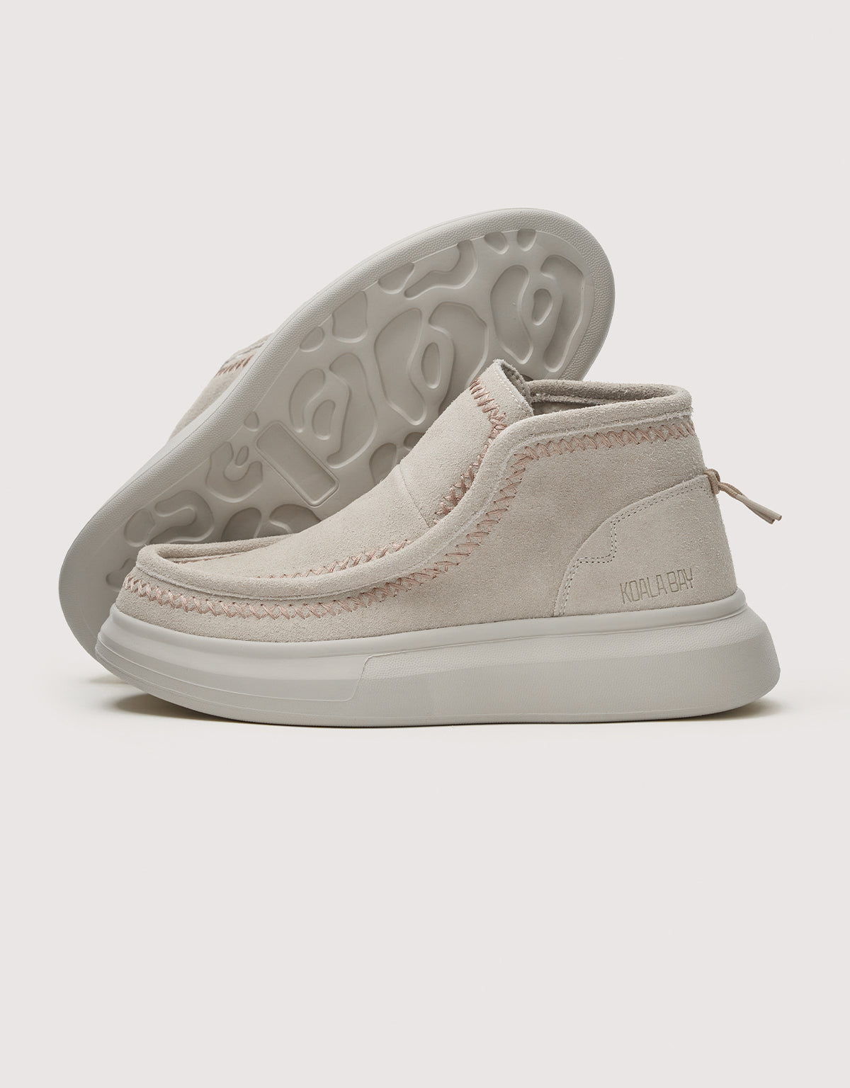 Botines Piel Serraje Beige - Tundra