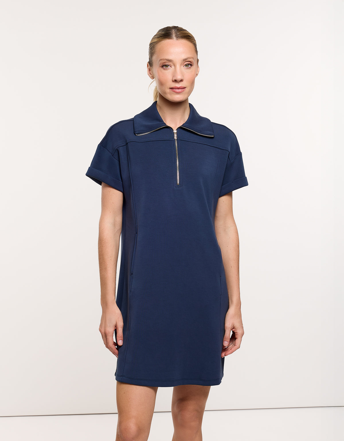 Vestido Corto Azul Marino - Elika 2