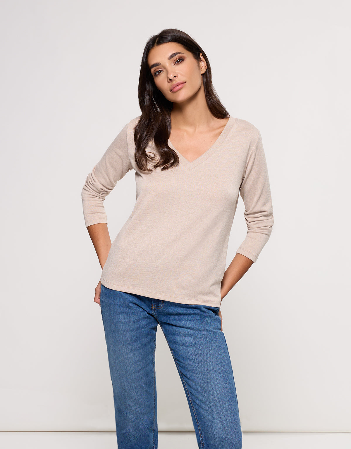 Camiseta Manga Larga Beige - Imarama 1