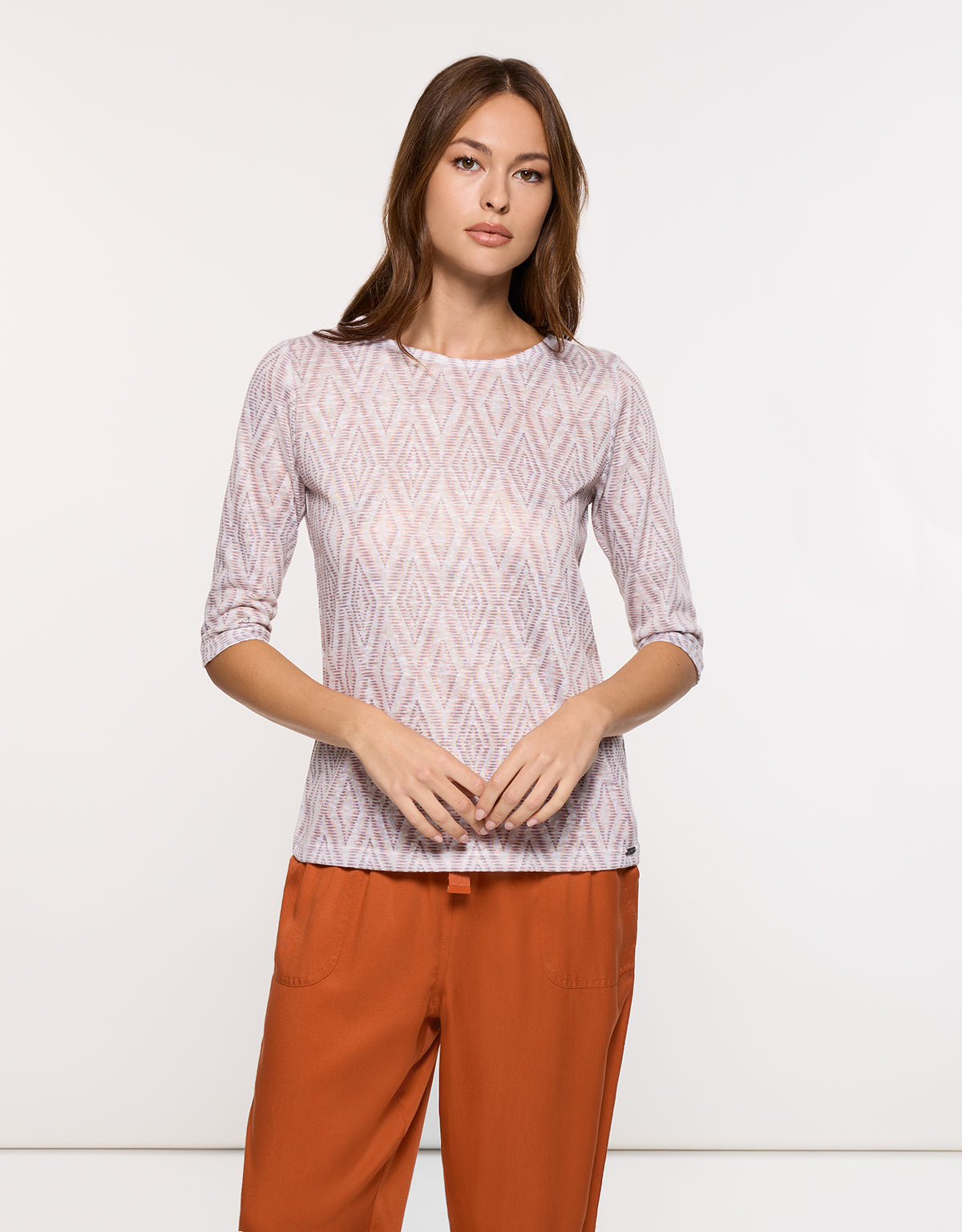 Camiseta Manga Media Beige - Alcavista