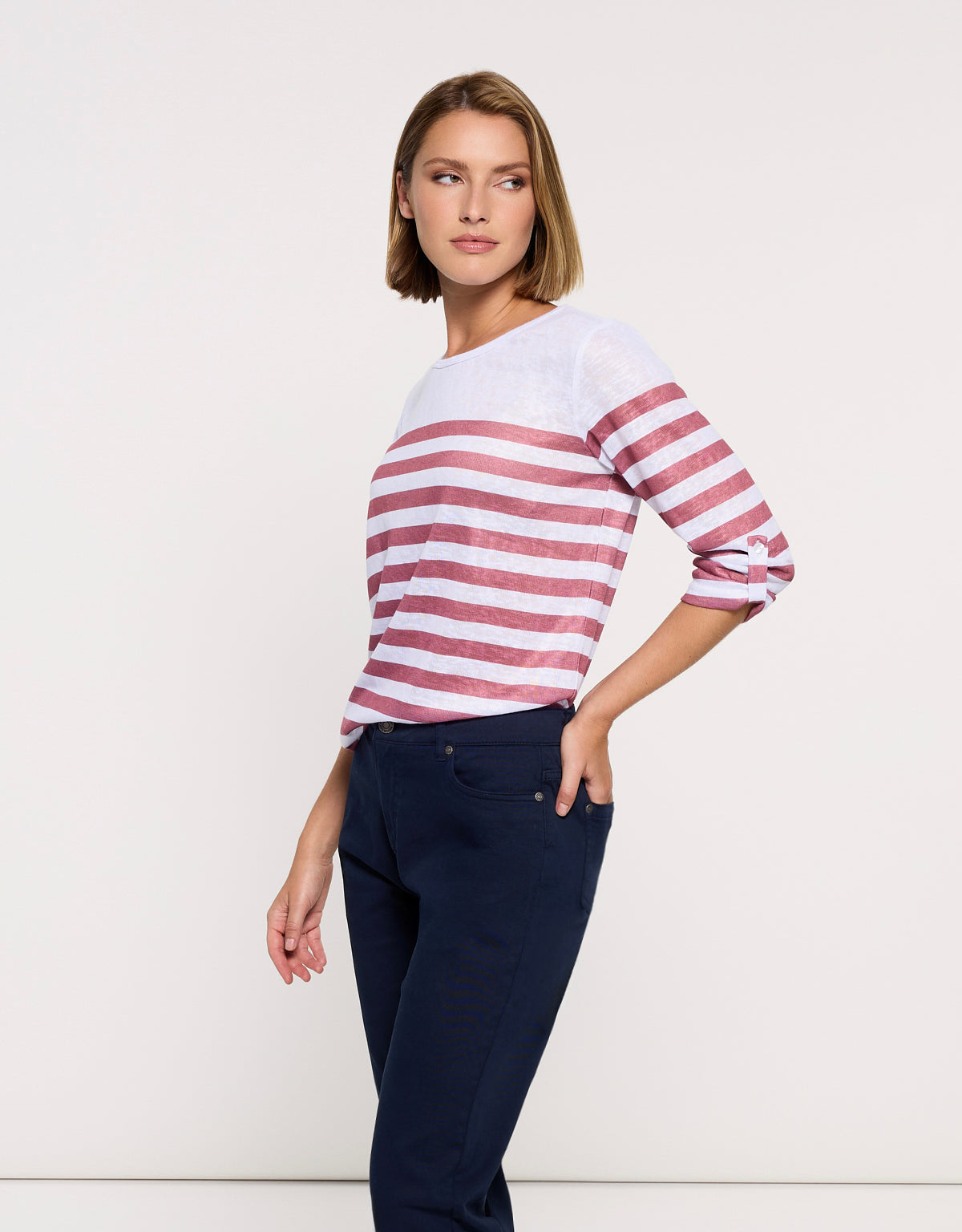 Camiseta Manga Media Rosa - Malberry 3