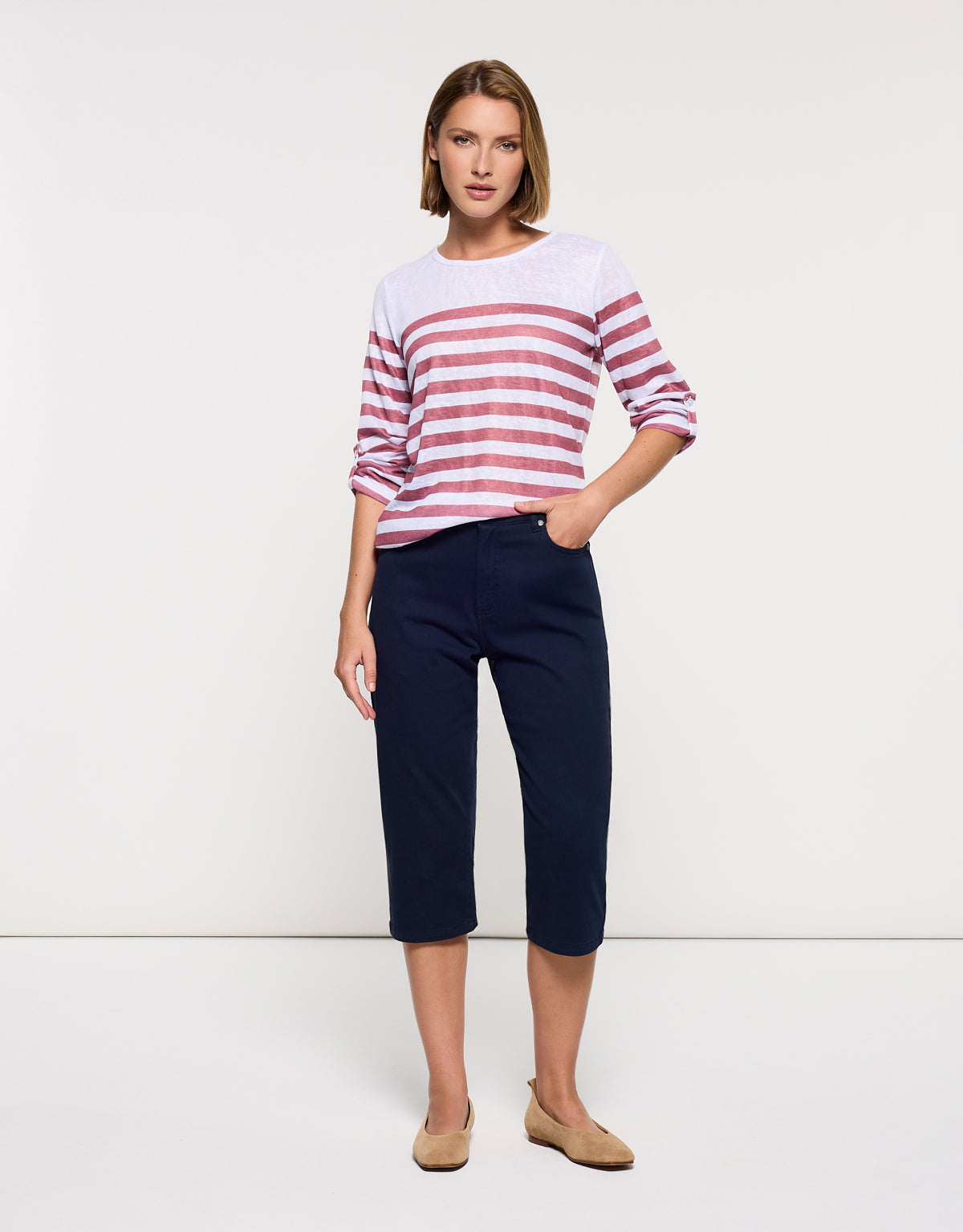 Camiseta Manga Media Rosa - Malberry 7