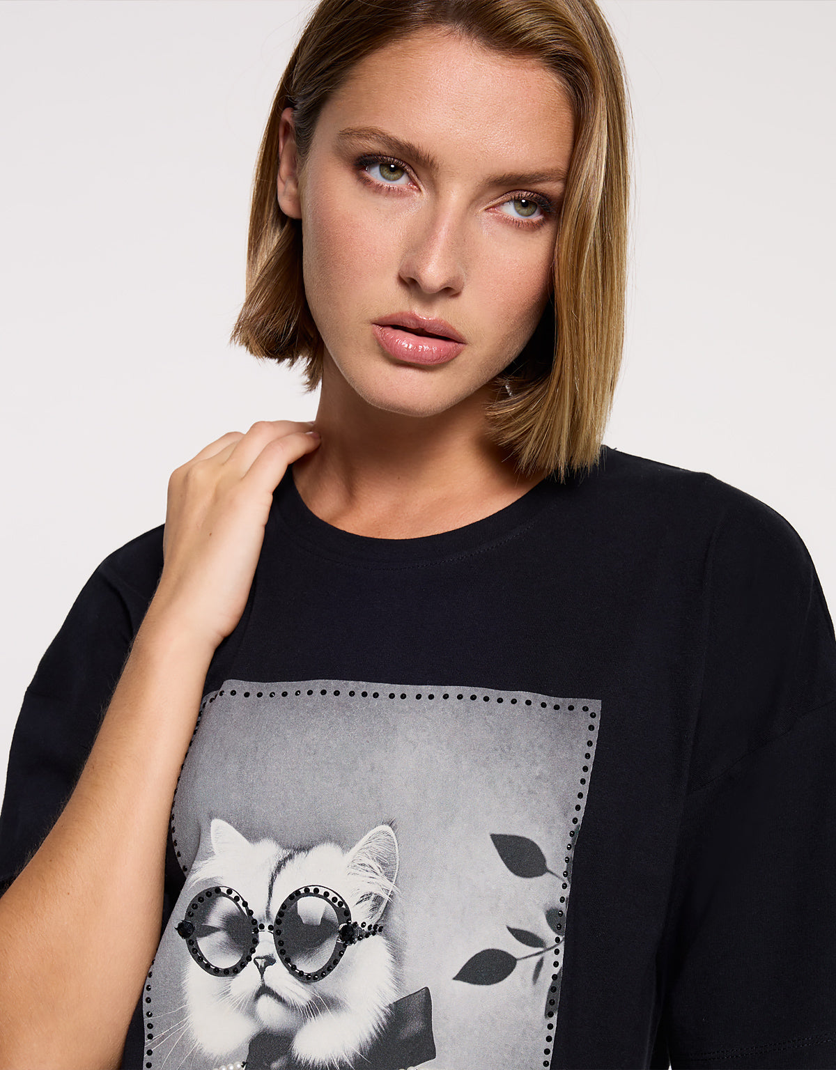 Camiseta Manga Corta Negro - Gatet 2