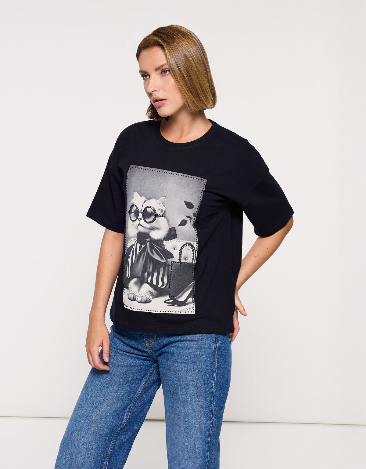 Camiseta Manga Corta Negro - Gatet 4