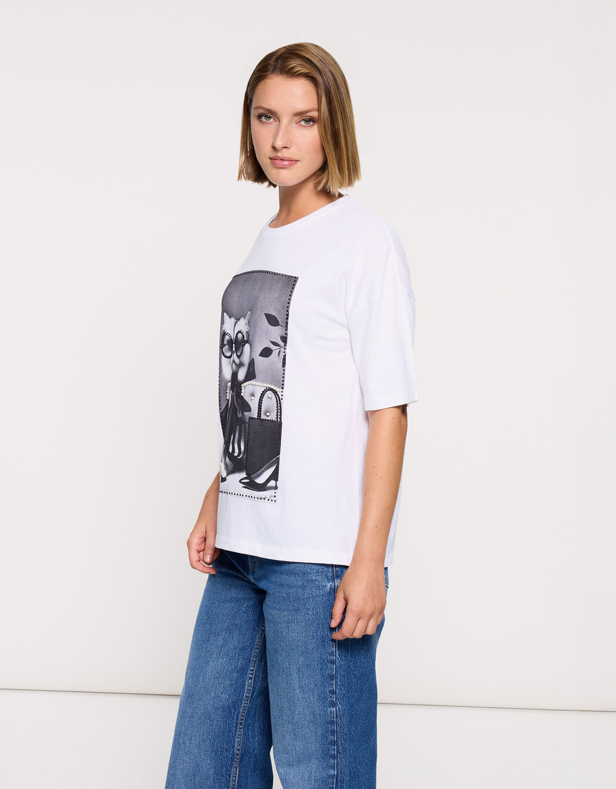 Camiseta Manga Corta Blanco - Gatet 4